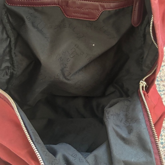 Stella McCartney Backpack Bag Bordeaux Nylon